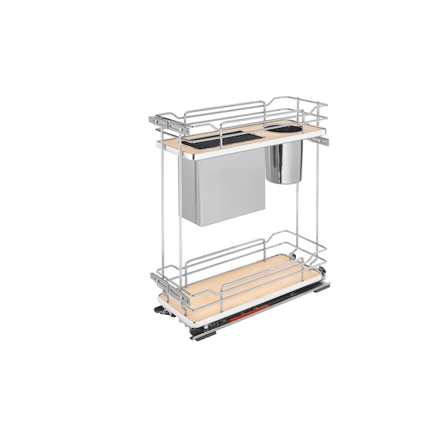 Rev-A-Shelf Steel, Natural, 8.75 in W, 24 in H, 21.69 in D, 21.69 in L, Light Brown 5322KB-BCSC-8-MP - main